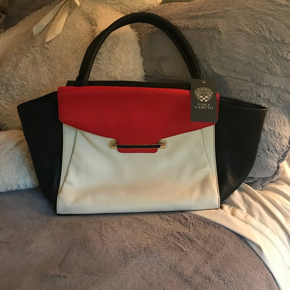 Vince Camuto satchel 100% leather